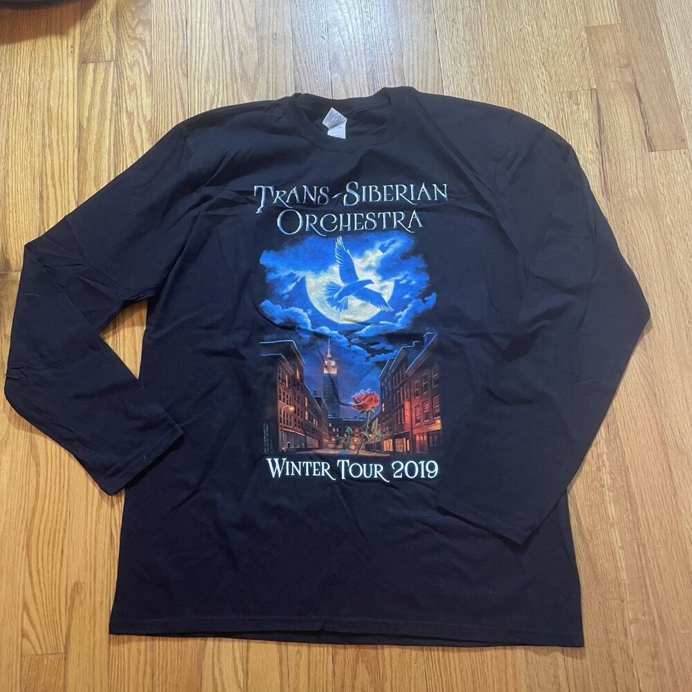 TRANS-SIBERIAN ORCHESTRA 2019 Tour CONCERT Band Long Sleeve Shirt XL CHRISTMAS